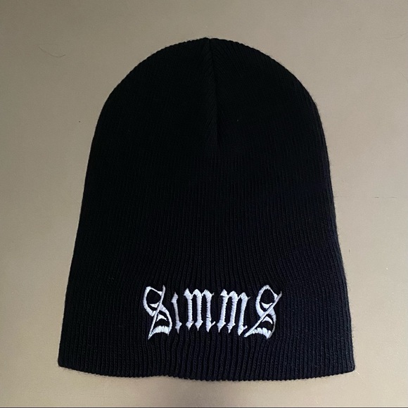 Vintage Simms Black Beanie - Picture 1 of 2